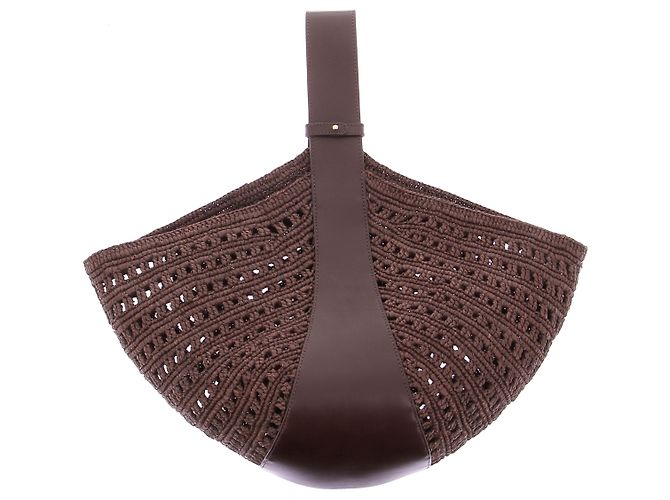 Cesta Cleo SéZane marrón Castaño