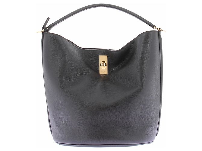 Céline Borsa a secchiello 16 in pelle nera Nero
