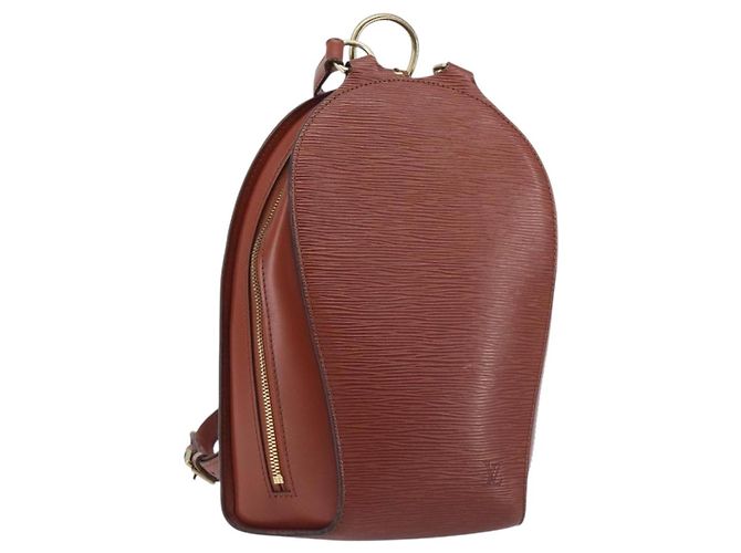 LOUIS VUITTON Epi Mabillon Backpack Brown M52233 LV