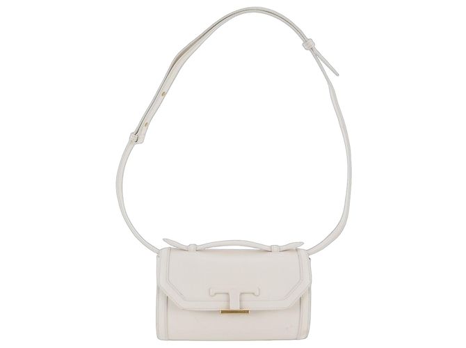 Tod's T-Timeless Leder 2-Way Tasche Weiß