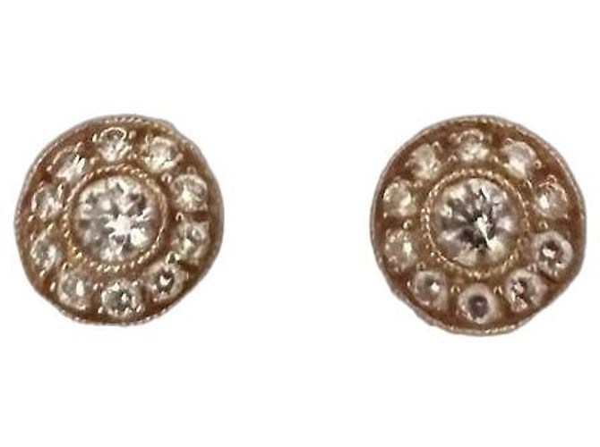 Bucherer Orecchini a lobo oro giallo 750 e diamanti D'oro