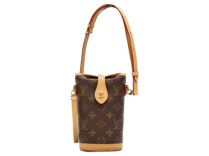 Sac à épaule Louis Vuitton Monogram Fold Me Pouch Marron