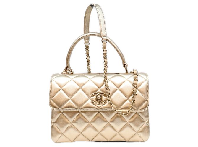 Borsa a tracolla Chanel Gold Trendy CC Small D'oro