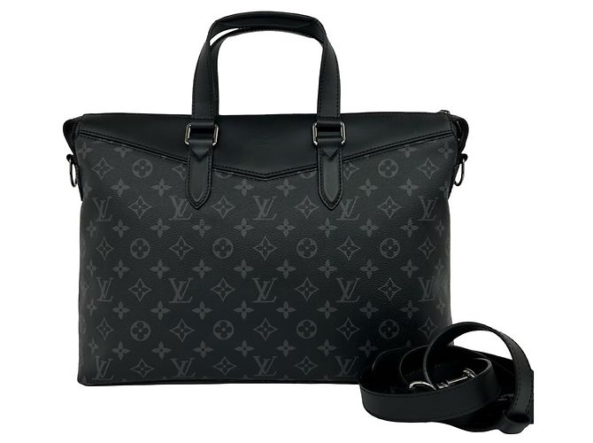 Sac à épaule Louis Vuitton Explorer Monogram Eclipse en cuir Noir