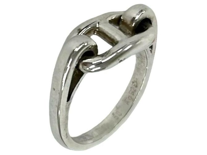 Ring Hermès HERMES Bague Anneau Chaine d'Ancre Silver Argenté