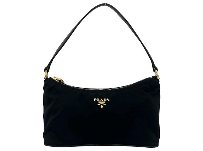 Saffiano Prada Mini Handbag/Pouch in Black