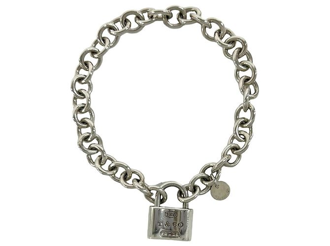 Autre Marque Pulsera de cadena con dijes Tiffany & Co. Plata