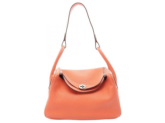 Hermès Sac à épaule Hermes Lindy 30 Orange
