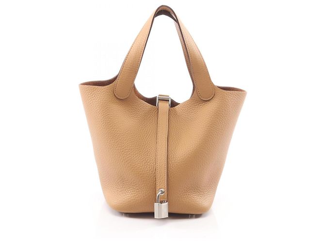 Hermès Borsa Hermes Picotin Lock PM Marrone
