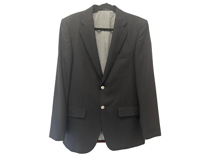 Balmain Navy Wool Blazer Navy blue