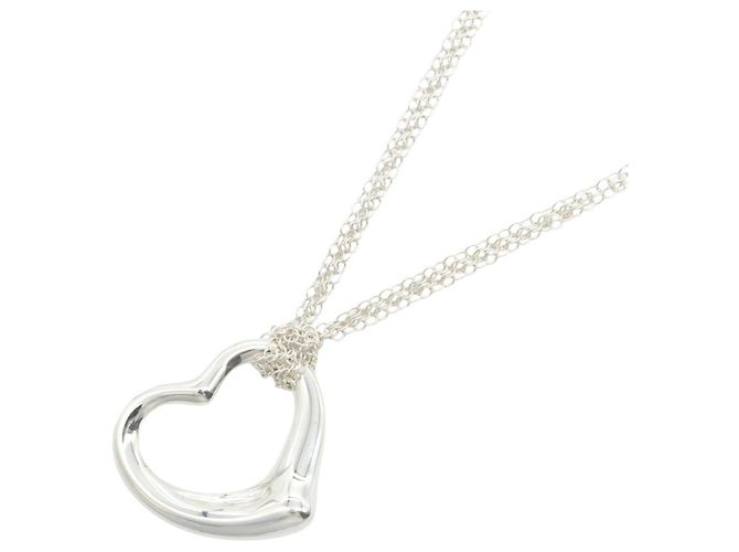 Autre Marque Collar largo Open Heart Tiffany & Co. Plata