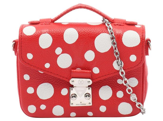 Bolso Louis Vuitton LV x YK Metis Monogram Empreinte Infinity Dot Roja