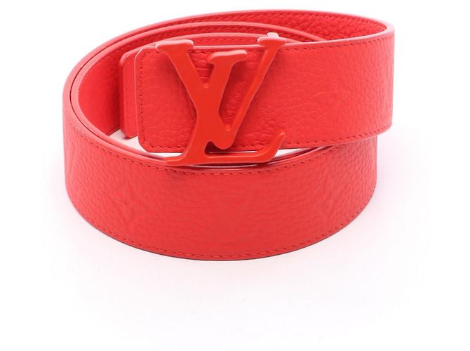 Louis Vuitton Reversible Leather Belt for Men Red