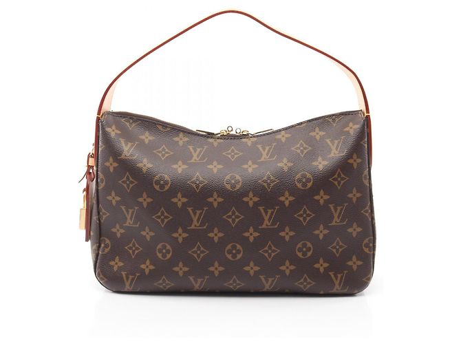 Bolsa de Ombro Louis Vuitton Slouchy PM Monogram Marrom