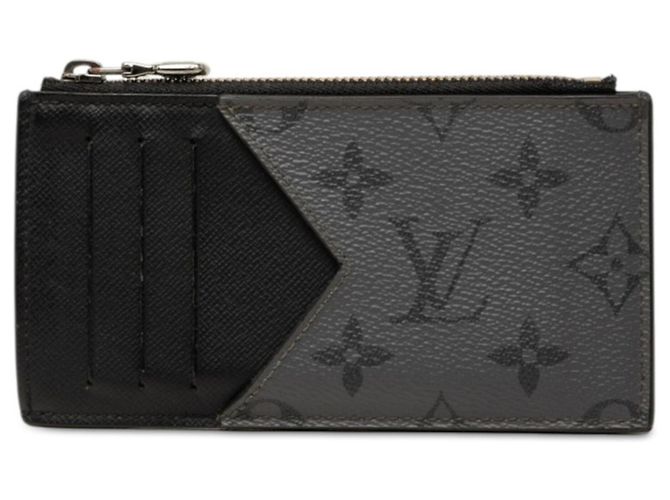 Porta-moedas e cartões Louis Vuitton Monogram Eclipse Reverse Marrom Preto
