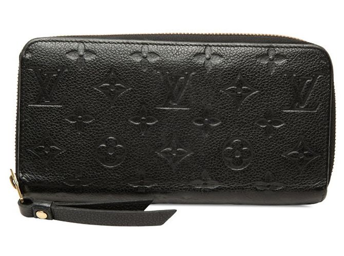 Portafoglio Zippy Monogram Empreinte Louis Vuitton Nero