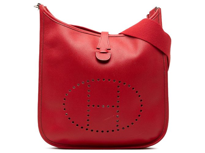 Hermès Red Epsom Evelyne III PM Rouge