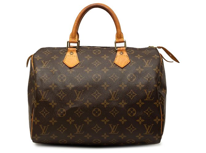 Louis Vuitton Brown Monogram Speedy 30 Marron