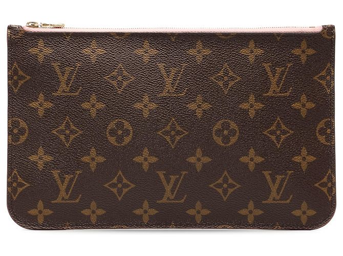 Louis Vuitton Brown Monogram Neverfull MM Täschchen Braun