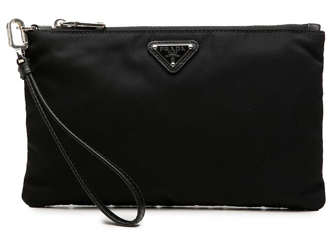 Pochette da polso Prada in Tessuto nero