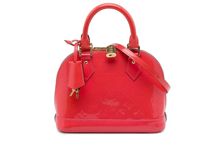 Louis Vuitton Pink Monogram Vernis Alma BB Rose