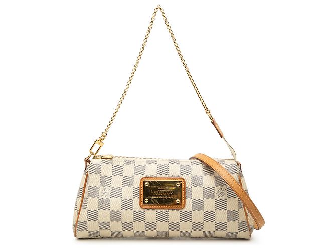 Louis Vuitton White Damier Azur Eva Branco