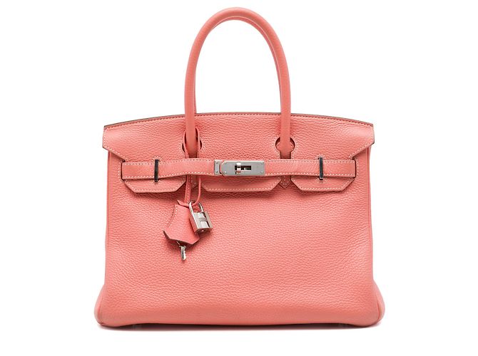 Hermès Orange Clemence Birkin Retourne 30 Pêche