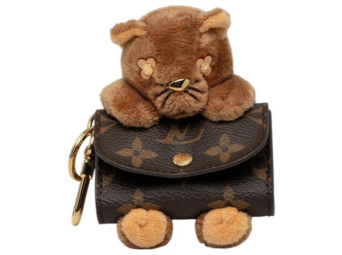 Charm per borsa Louis Vuitton Monogram Flower Marrone