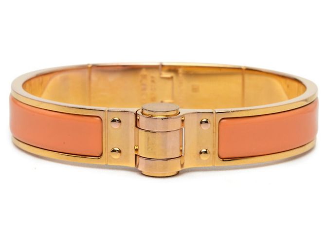 Bracciale Hermès Chanier M in oro e arancione D'oro