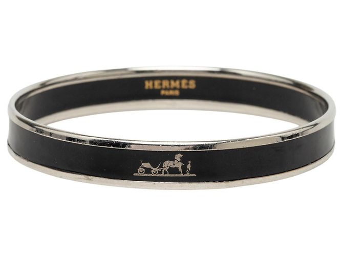 Bracciale Hermès Email PM Caleche Nero Argento