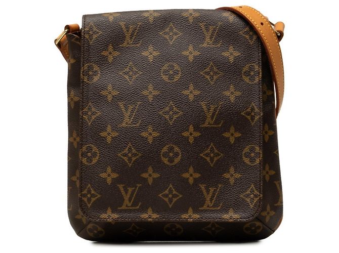 Bolsa de ombro curta Louis Vuitton Monogram Musette Salsa Marrom