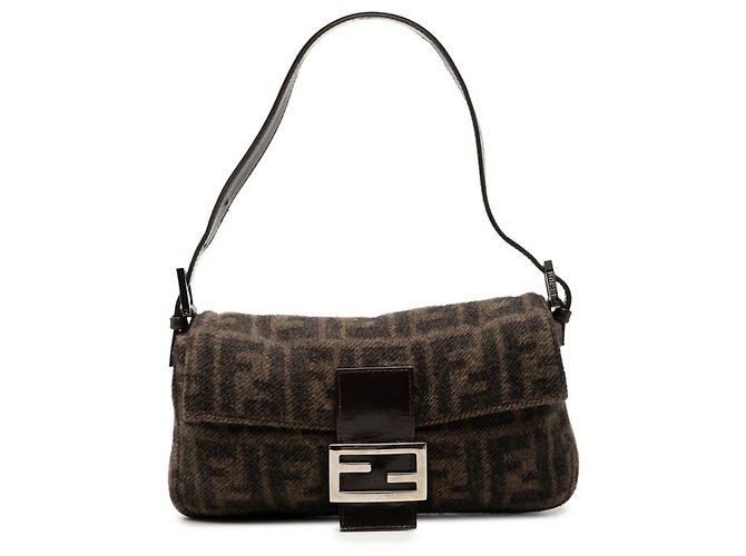 Borsa a secchiello Fendi Zucca Mamma Marrone