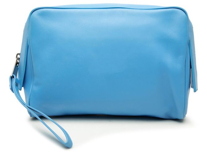 Clutch Second Bag Bottega Veneta in pelle blu