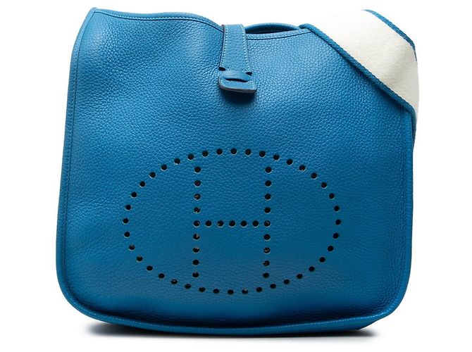 Hermès Borsa a tracolla Hermes Evelyne 3 GM Blu