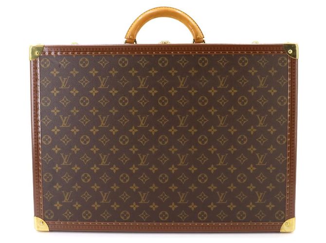 Sac à main Louis Vuitton Bilstein 55 Monogram Trunk Case Marron Monogramme