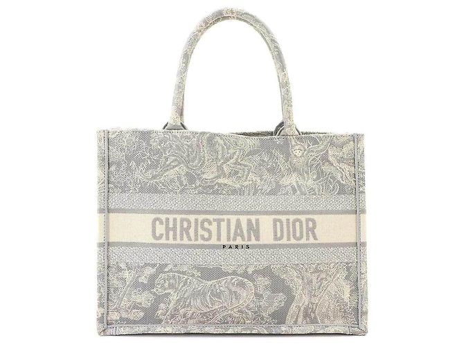 Christian Dior Book Tote Medium Handbag Brown