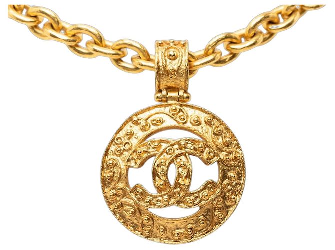 Collana a catena Chanel Vintage Coco Mark D'oro