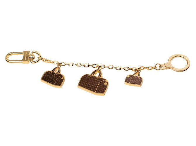Chaveiro Louis Vuitton Monogram Iconic Speedy Charm Marrom