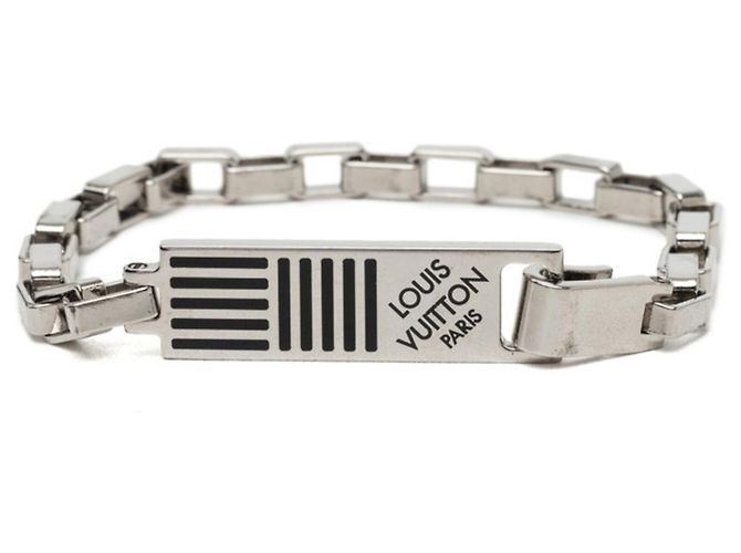Bracciale con charm Louis Vuitton Damier Colors Argento
