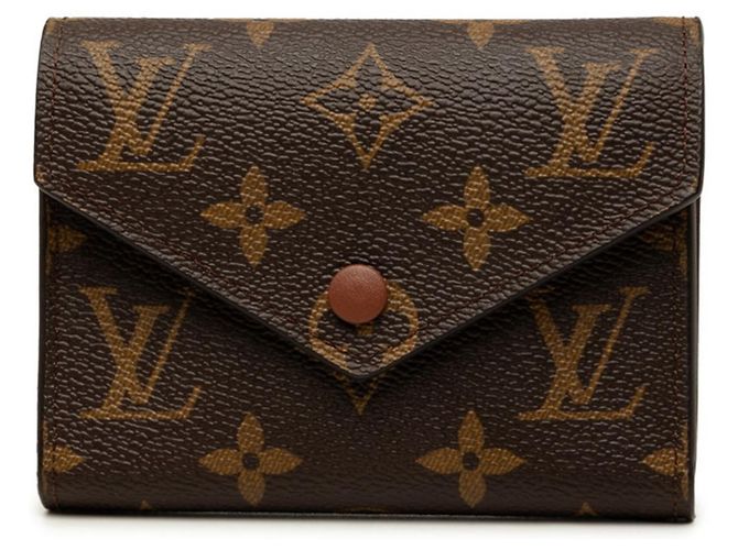 Cartera Louis Vuitton Monogram Tri-fold Castaño Monograma