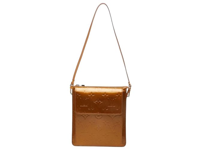 Sac à épaule Louis Vuitton Monogram Vernis Mott Marron Bronze