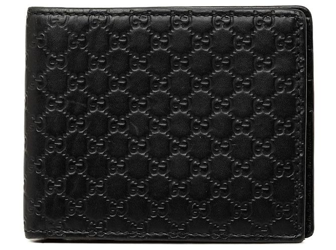 Gucci Microguccissima Bi-fold Geldbörse Schwarz