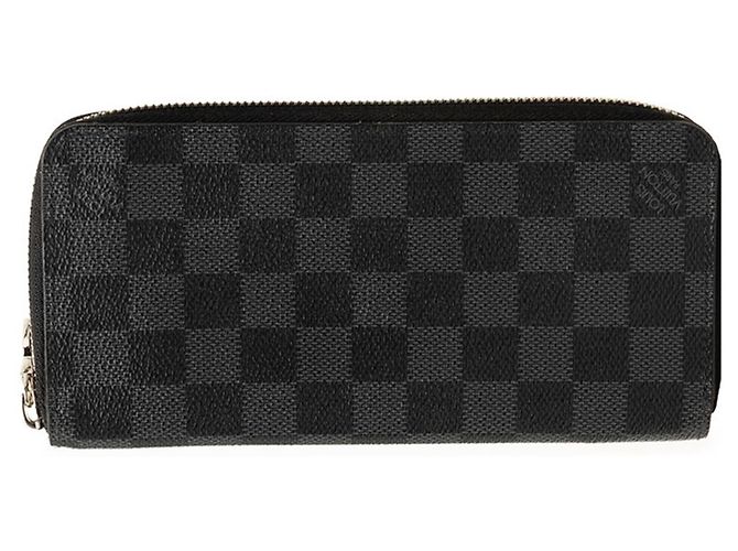 Portafoglio Zippy Louis Vuitton Damier Graphite Marrone Nero Damier ebene