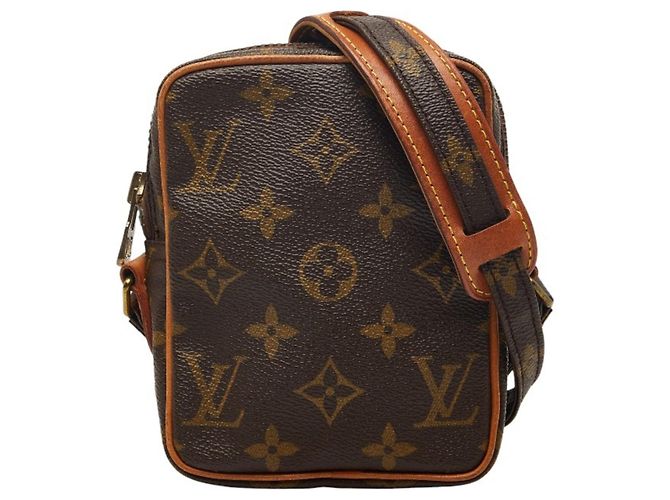 Borsa a tracolla Louis Vuitton Monogram Mini Danube Marrone