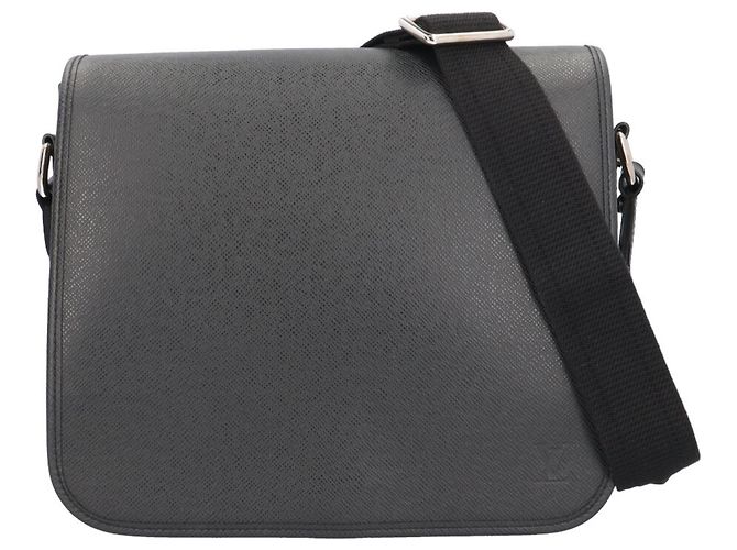 Borsa a tracolla Louis Vuitton Andrey Taiga Nero Grigio