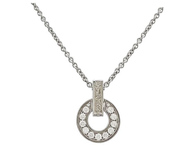 Bulgari Colar Bvlgari Openwork em ouro branco 18K