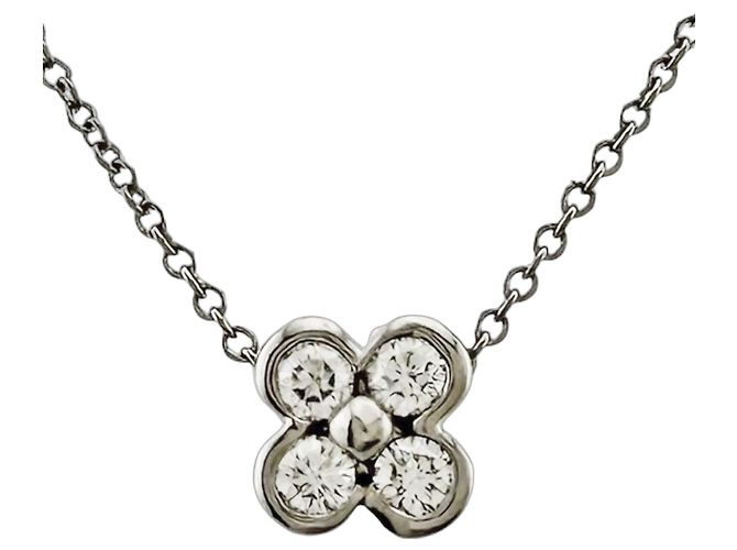Autre Marque Collar Tiffany & Co. de platino con engaste de bisel