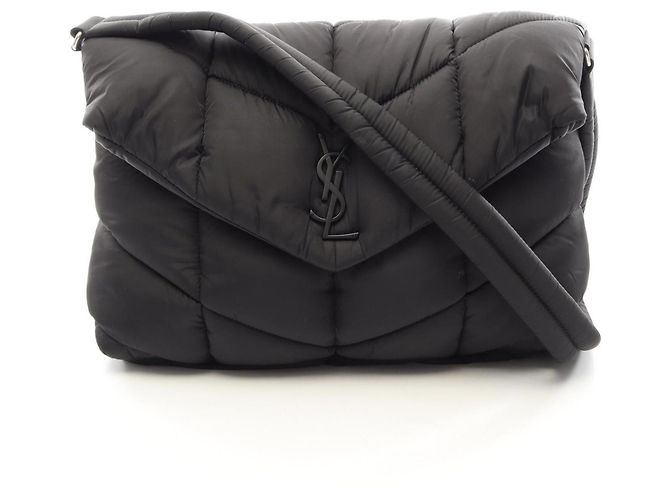Borsa a tracolla matelassé Puffer Yves Saint Laurent Nero