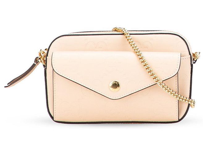 Borsa a tracolla Gucci GG Super Mini Marrone Beige