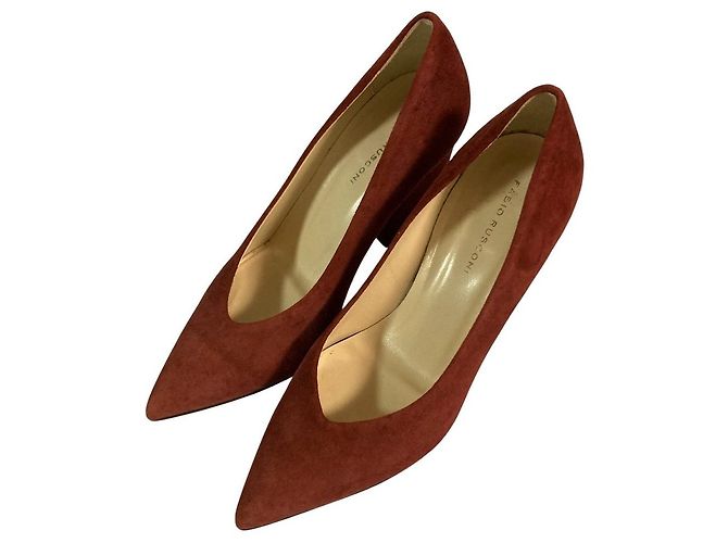 Autre Marque Escarpins en daim Fabio Rusconi Marron